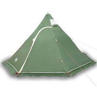Berkfield Home Camping Tent Tipi 5-Person Green Waterproof