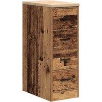 Berkfield Home Garage Storage Cabinet Old Wood 30x51x85 cm Solid Wood Pine in Brown | Size: 30 x 51 x 85 cm