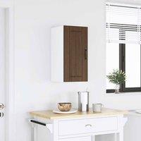 Berkfield Home Kitchen Wall Cabinet Lucca Brown Oak Engineered Wood