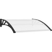 Berkfield Home Door Canopy 120x100 cm PC in Black