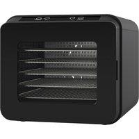 Spector Electric Food Dehydrator 6 Stainless Steel Trays Touch Control Timer in Black