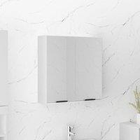 Berkfield Home Bathroom Mirror Cabinet White 64x20x67 cm | Size: 64 x 20 x 67 cm