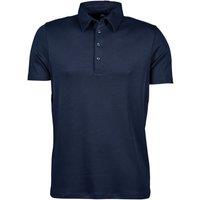 TEE JAYS Men's Pima Short Sleeve Cotton Polo Shirt in Navy | Size: Small