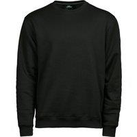 TEE JAYS Men's Heavyweight Sweatshirt in Black | Size: Large