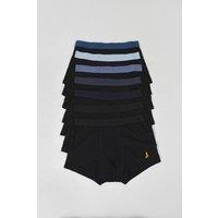 Brave Soul Men's Pack of 7 Boxers with Embroidery Detail | Size: Large