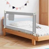 Costway 145cm Long Toddlers Bed Rail Height Adjustable Baby Safety Guardrail in Grey