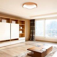 Costway LED Mount Ceiling Light Lamp Bedroom 18W Modern Ceiling Light in Natural
