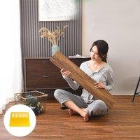 VOGREX 5m Self-Adhesive Wood Effect Vinyl Flooring, Kitchen & Bathroom in Brown