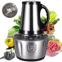 Hinsinc 3L Electric Meat Grinder Mincer Food Chopper Processor in Silver