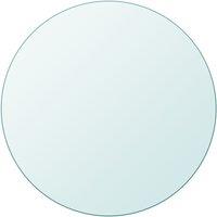 Berkfield Home Table Top Tempered Glass Round 300 mm in Clear