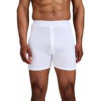 Chums Men's Heatguard Thermal Trunks with Elastic Waist Soft Breathable in White | Size: 2XL