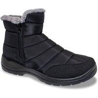 Pegasus Men's Shower Proof Wide Fit Zip Boot in Black | Size: 9