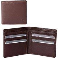 Mala leather Men's Men's Slim Leather Classic Wallet with RFID Protection in Brown