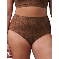 Chantelle Women's SoftStretch High Waist Brief (1XL-4XL) in Brown