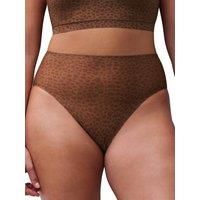 Chantelle Women's SoftStretch High Leg Brief in Brown