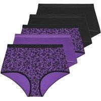 Yours Women's 5 Pack Ditsy Print Full Briefs | Size: 22-24