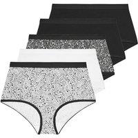 Yours Women's 5 Pack Paisley Print Full Briefs | Size: 26-28