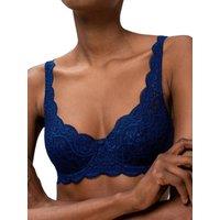 Triumph Women's Amourette 300 WHP Half Cup Padded Bra in Blue | Size: 32F