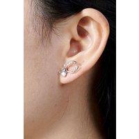 Outrage London Women's Silver deer stud earrings | Size: Small