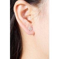 Outrage London Women's Silver pirate stud earrings | Size: Small