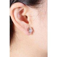 Outrage London Women's Silver dolphin stud earrings | Size: Small