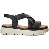 Dune London Women's 'Lounge' Leather Sandals in Black | Size: 8