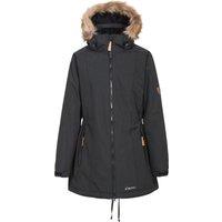 Trespass Women's Celebrity Insulated Longer Length Parka Jacket in Black | Size: XS