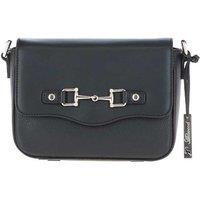 Ashwood Leather Women's Flap Over Real Leather Crossbody Bag in Black