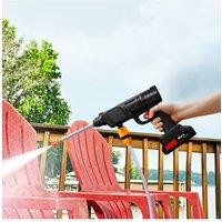Living and Home Cordless Electric Handheld Pressure Washer Cleaner in Black