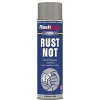 Plastikote Rust Not Spray Matt Aluminium 500Ml