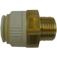 John Guest Brass Cylinder Adaptor 22mm x 1" Male - 22CMA in Gold