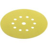 Flex Power Tools D225-10 Sf-P100 Ve12 Xtreme Sandpaper Disc 225mm X P 100 12 Pack in Yellow