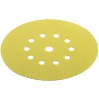 Flex Power Tools D225-10 Sf-P60 Ve12 Xtreme Sandpaper Disc 225mm X P 60 12 Pack in Yellow