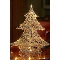 Marco Paul 40cm Gold Wire Christmas Tree - Light-Up Decoration | Size: 200g