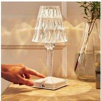Chums Diamond Rechargeable Touch Lamp in Clear