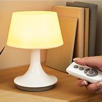Chums Wireless Table Lamp with Remote in White
