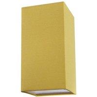 Happy Homewares Contemporary & Stylish Linen Fabric Lamp Shade in Mustard | Size: 6 inches