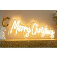 Marco Paul Neon LED 'Merry Christmas; Sign in Clear