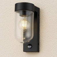 CGC Lighting CGC Rowan PIR Motion Sensor Black Outdoor Wall Lantern Light