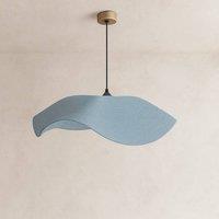 CGC Lighting Flora 78cm Baby Blue Large Floppy Fabric Lampshade
