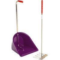 Stubbs Stable Mate Manure Collector High With Rake S4585 in Purple