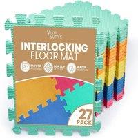 Yum Yums Yum Yum's Baby Play Mat - 27 Soft EVA Foam Interlocking Tiles for Indoor Play
