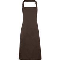 Premier Colours Bib Apron Workwear Pack of 2 in Brown