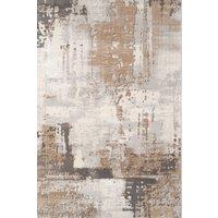 Kukoon Cream Beige Modern Contemporary Abstract Small Doormat Rug 60cm x 110cm in Light Beige | Size: 60 cm x 110 cm