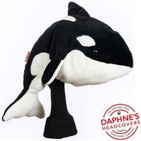 Daphne's Animal Driver Headcover- Orca in Black