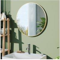 Living and Home 60cm Round Wall Mirror in Gold