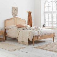 Birlea Rattan Wooden Bed Frame Leonie Bedstead in Brown | Size: King