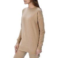 Smart Living Women's Comfortable Casual Polycotton Crew Neck Sweatshirt in Light Brown | Size: XL