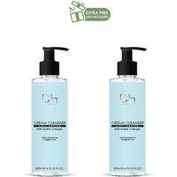 Dr H Women's Cream Cleanser with Marine Collagen 200ml x 2 Duo Set in White