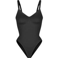 GWB Shapewear Women's Black Aurasnatch Seamless Tummy Control Shapewear Bodysuit | Size: 10